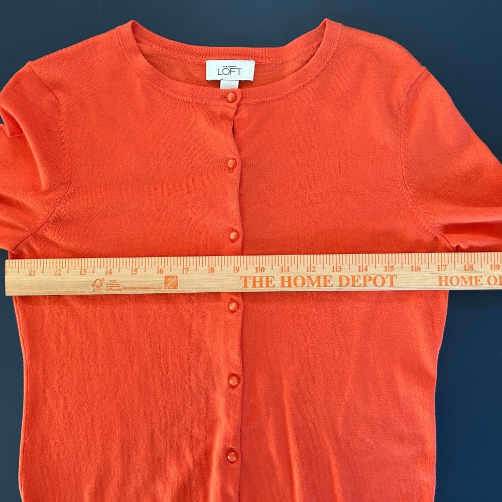 Soft Stretchy Pima Cotton Button Front Cardigan Sweater - Picture 6 of 13